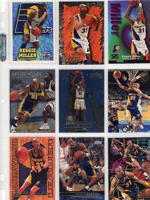 Reggie Miller, Indiana Pacers, HOF, 9 Cards, Ungraded, Free Shipping!