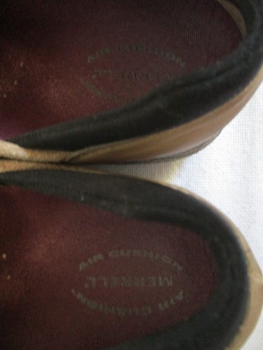 Merrell Jungle Equinox Tan Mesh Leather Loafers Slip On Womens Size 8.5 - Picture 6 of 8