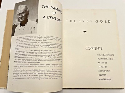 Yearbook Beloit College Annual Beloit Wisconsin WI Book 1951 | eBay