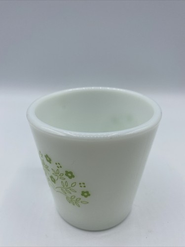 Pyrex Coffee Mug Cup Green Honeydew Summer Impression Milk Glass 1410 Vintage - Picture 2 of 9