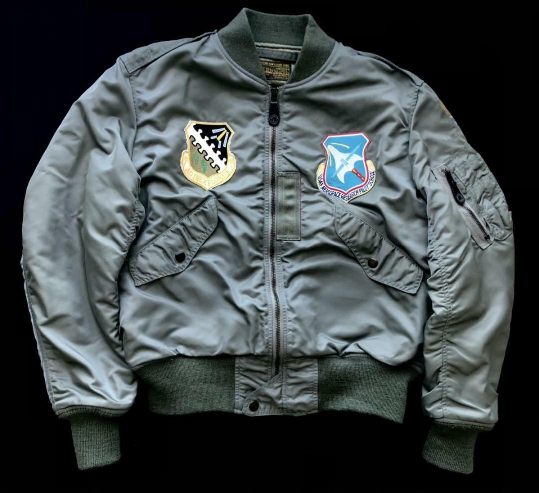 REAL McCOY'S L-2B Flight Jacket Blouson Patch Custom Sage Green