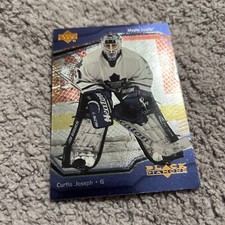 2000-01 Black Diamond Maple Leafs Hockey Card #55 Curtis Joseph