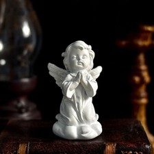 Resin Angel Cherub Figurine Lawn Statue Garden Sculpture 3.54"H x 1.97"W US 