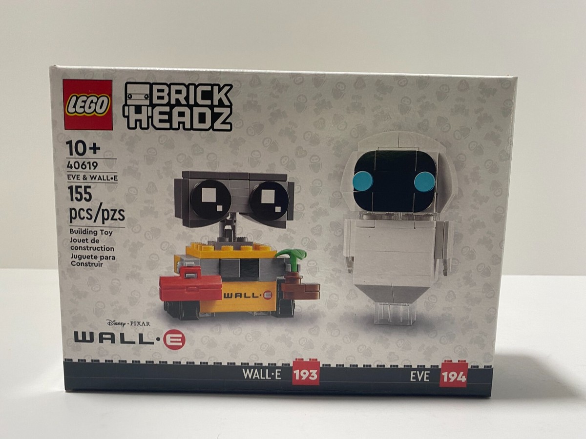 LEGO Brick Headz 40619 Disney-Pixar EVE 194 & WALL-E 193 New in
