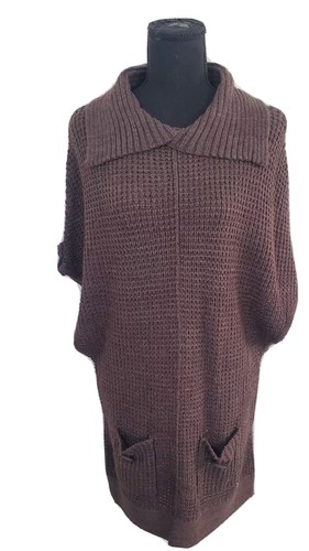 Alberto Makali Brown Knit Sweater Dress Womens Size Large - 第 1/7 張圖片