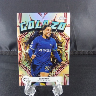 2023-24 TOPPS CHROME WOMENS UEFA SAM KERR GOLAZO #GZ-4 CHELSEA | eBay
