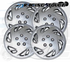 Wheel Cover Replacement Hubcaps 15" Inch Metallic Silver Hub Cap 4pcs Set #054