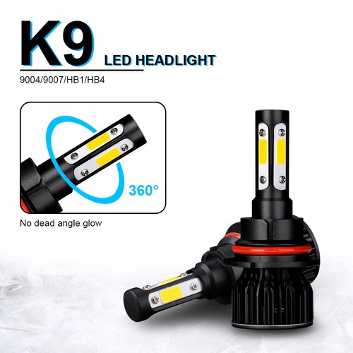 For Ford Ranger 1989-1992 2X 9004 Front LED Headlight Bulb High and Low Beam K9B - Picture 8 of 12