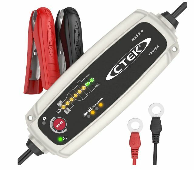 CTEK MXS 5.0 Chargeur et entretien de batterie 12V 5A AGM pour auto et moto