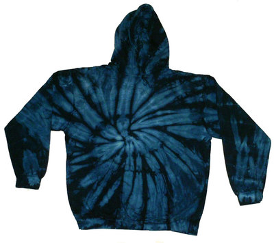 Tie Dye Hoodie Sweatshirt Navy Kids Adult S to 3XL No Zip