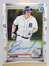 Bryant Packard 2020 Bowman Chrome Prospect Autograph CPA-BP Auto Detroit Tigers