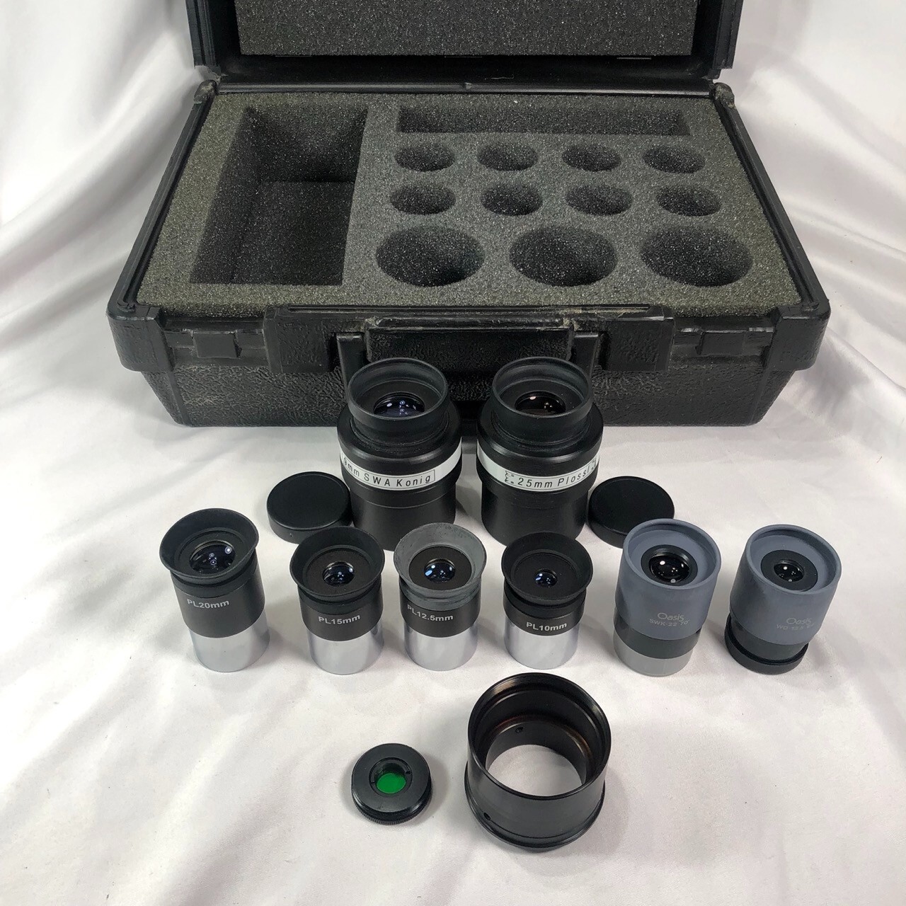 Orion Telescope parts LOT Accessories Lens Eyepiece SWA Konig Plossl