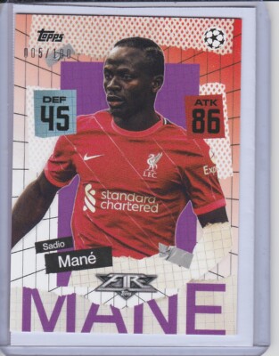 Topps Match Attax Sadio Mané Mane Tyson Beck Fire Karte