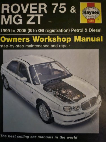 Haynes Handbuch 4292 - Rover 75 / MG ZT (1999-2006) - Hardcover - Service Reparatur