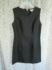 Younique Dress Size 7/8 Black Back Zipper V Neck Sleeveless Career Work Business