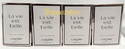 Lot of 4 Lancome La Vie EST Belle Spray L'EAU DE PARFUM Spray .04oz / 1.2ml Each