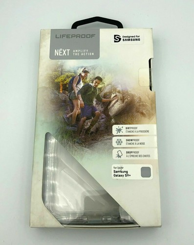 Lifeproof Next Clear Grey Case Rugged Drop Dirt Snow Proof Cover for Galaxy S9+ - Picture 10 of 10