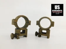 Vortex Hunter Riflescope Rings 30mm High Weaver Style Burnt Bronze 30MRNG-H