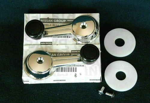 Datsun 1200 B110 New Pair of Genuine Front Door Window Regulator Crank Handle