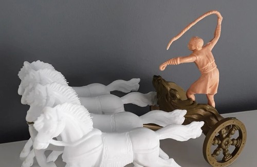 Quadriga Ben-Hur, (Ben-Hur series 60s Reamsa toy soldiers) reissue. - Picture 7 of 11