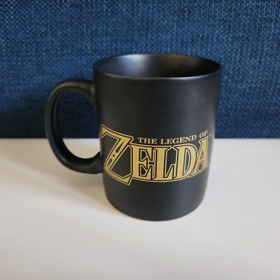 The Legend of Zelda Hyrule Ceramic Black Coffee Mug Nintendo Switch Aonuma  Tears