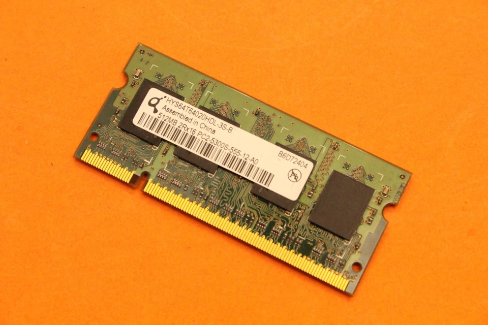 512 MB DDR2-RAM 200-pin SO-DIMM PC2-5300S Qimonda HYS64T64020HDL-3S-B - Image 3 of 3