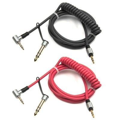 Replacement Audio Aux Cable Cord For  PRO DETOX Headphone Red UK