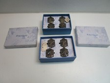 April Cornell silver 8 napking rings _ NICE! ...