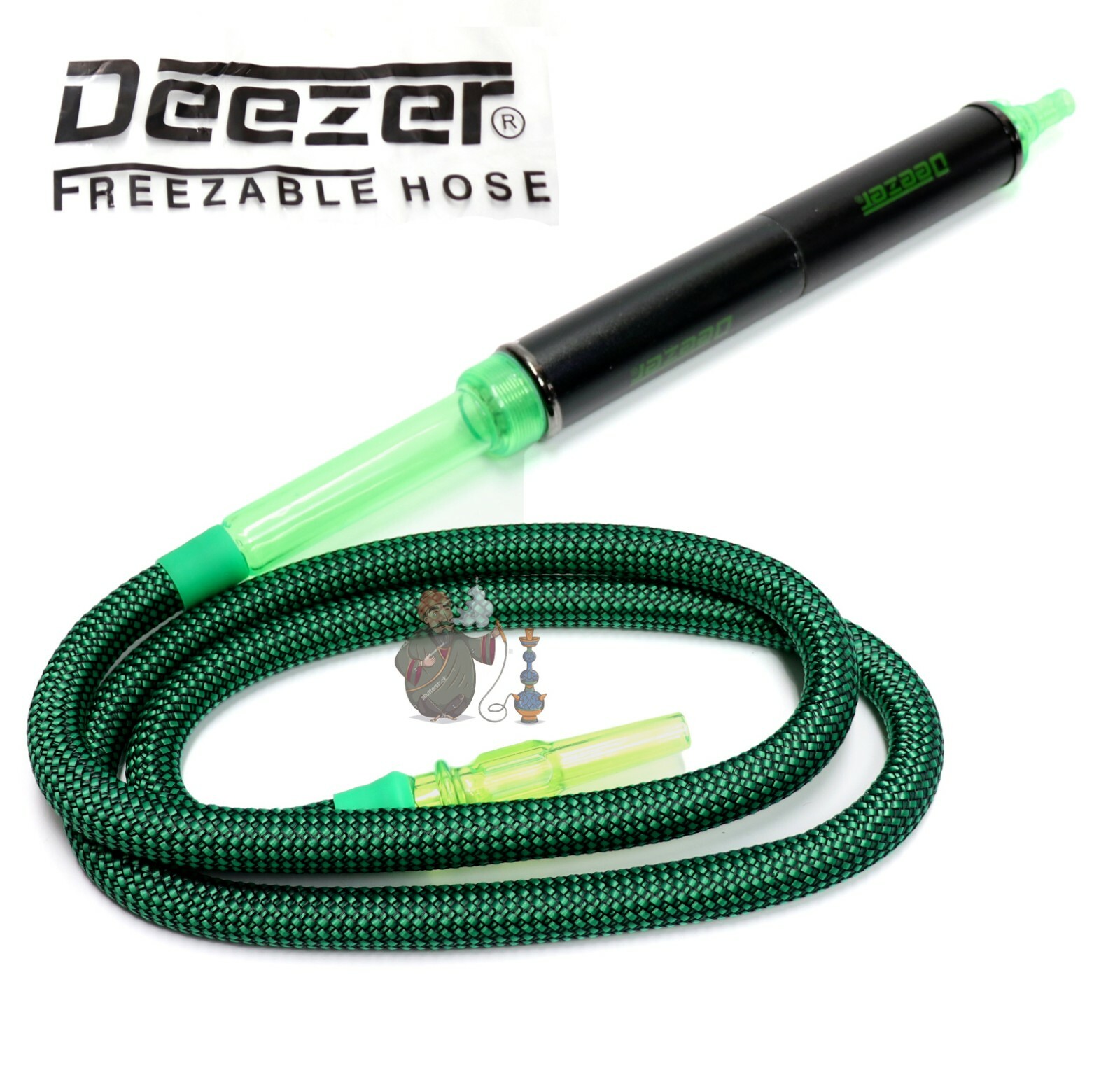 Deezer* 74" Freeze Ice Cold Smoke Hookah Shisha Nargila Mesh Hose