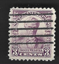Scott# 725 3c WEBSTER SESQUINCENTENNIAL with a machine cancel - (A-5)