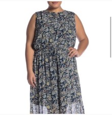 NWT Daniel Rainn Plus Size Patterened Maxi Dress