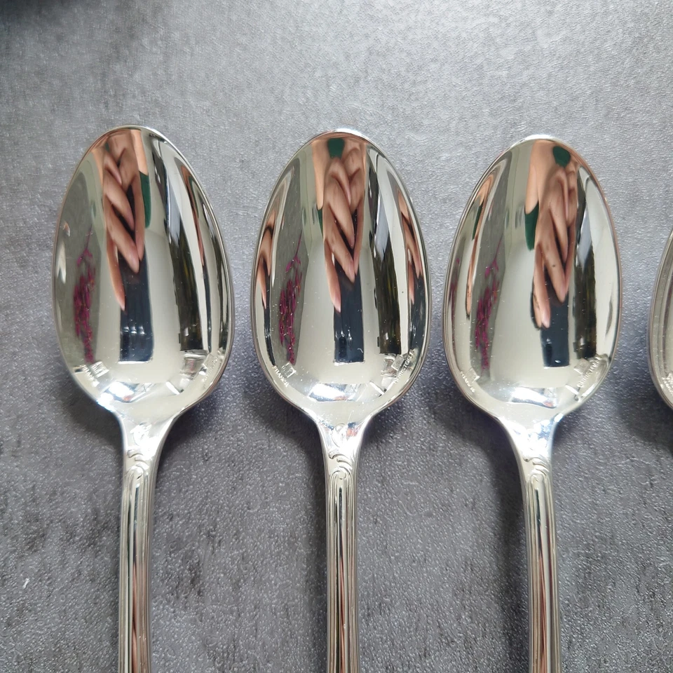 Cuchara de café Christofle Marly 6 piezas cubiertos plateados excelente Foto 2 de 4