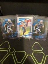 2021 Clearly Donruss/Donruss lot Christian McCaffrey Base/Gold/Aqueous Test SP