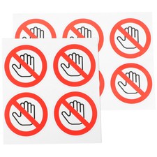 10 Pcs Safety Labels Do Not Touch Warning Stickers Machine The Sign New