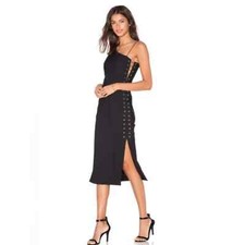 NWT Misha Collection Large Monique Black Dress MSRP 350