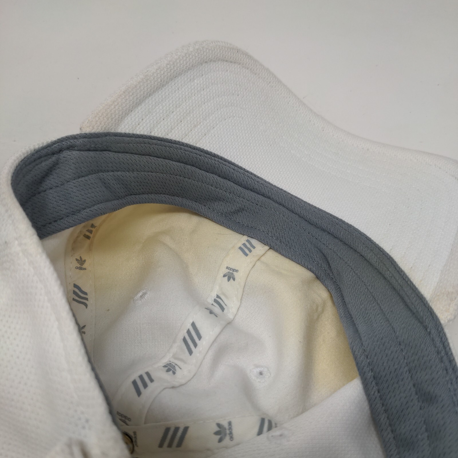 Adidas Patch Strapback Hat White OSFM Adjustable … - image 8