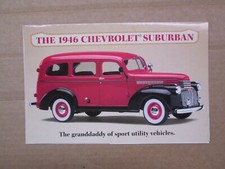 Danbury Mint Brochure 1946 Chevy Suburban