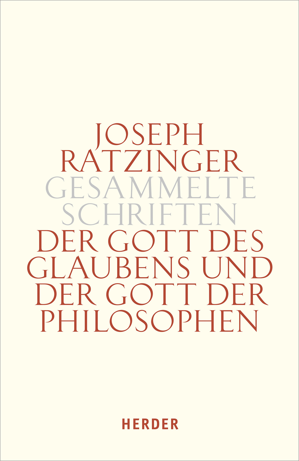 Thumbnail - Joseph Ratzinger / Der Gott Des Glaubens Und Der Gott Der Philosophen