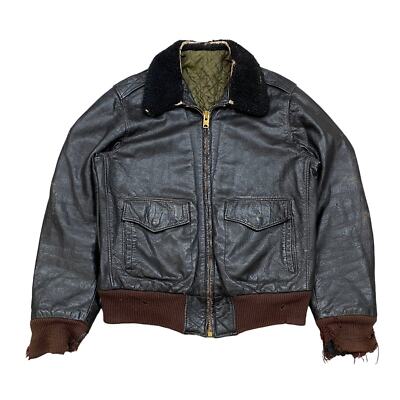 True Vintage 50s 60s Aviator Bomber Flight Jacket Talon True Vintage 50s 60s Aviator Bomber Flight Jacket Talon