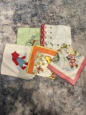 vintage hankie lot of 5