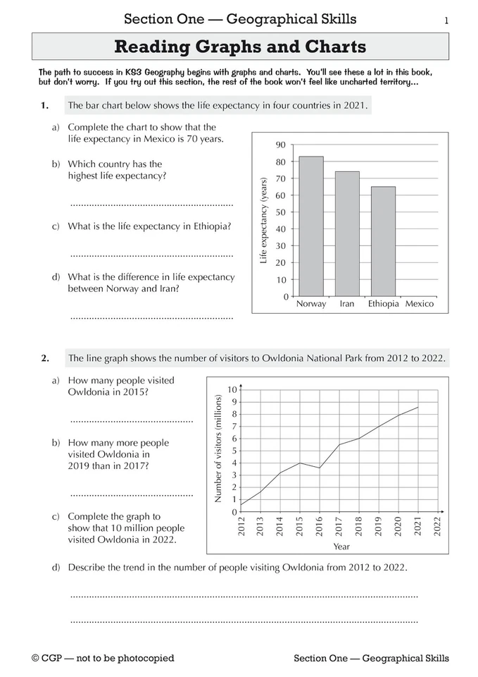 New CGP KS3 Geography Workbook with Answers - Image 4 of 4