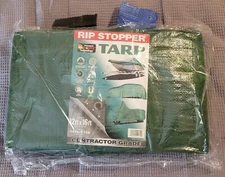 Rip Stopper Tarp 12ft x 16ft Contractor Grade Green