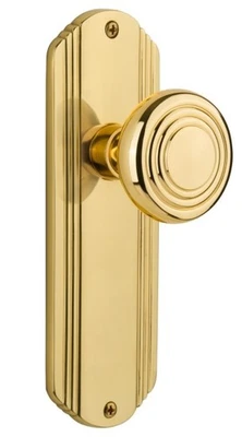 Nostalgic Warehouse DECDEC_PSG_238_NK Vintage Art Deco Solid - Brass - Image 1 of 4