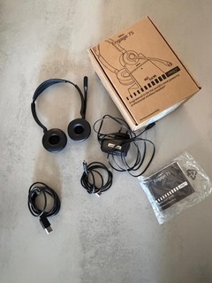 Jabra Engage 75 Stereo On Ear Headset mit Basisstation & Netzteil
