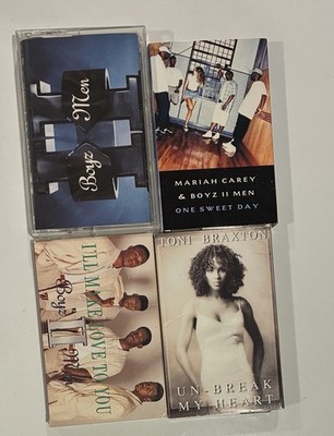 Boyz II Men, Mariah Carey, Toni Braxton Cassette Lot - R&B & Pop Hits, 1990s