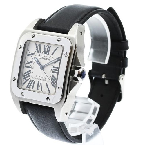 CARTIER SANTOS 100 LM W20073X8 38mm SS Silver #C12111