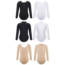 Kids Girls Leotard Performance Jumpsuit Underwear Bodysuit Fitness Ballerina