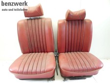Mercedes S-Klasse W116 2x Sitze vorne Leder rot komplett ORIGINAL  ??