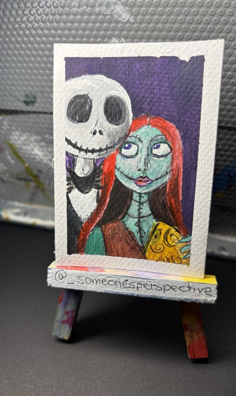 Someone's Perspective "Sally and Jack" from Nightmare Before Christmas signed