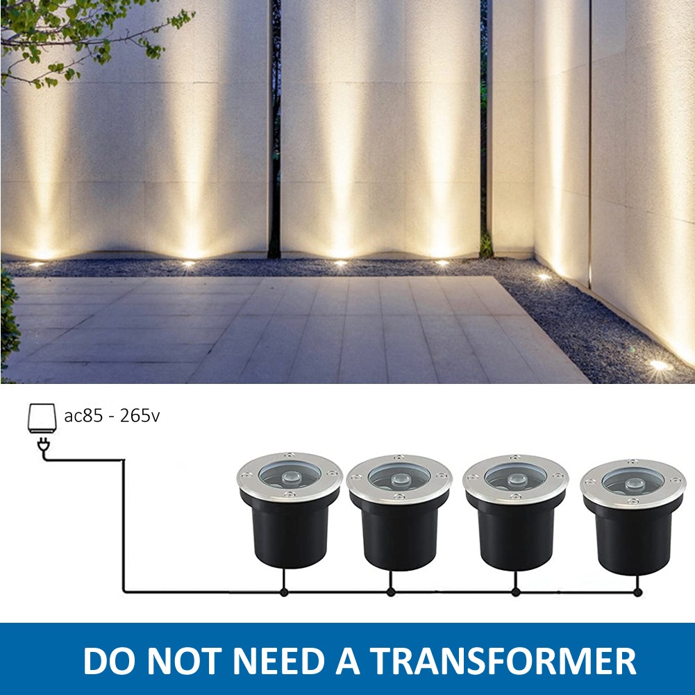 AC/DC12-24V Landscaping Waterproof Outdoor Daylight 6500K LED Well Light Bulbs